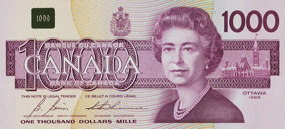 Canadian $1,000 Bill (Thiessen-Crow)