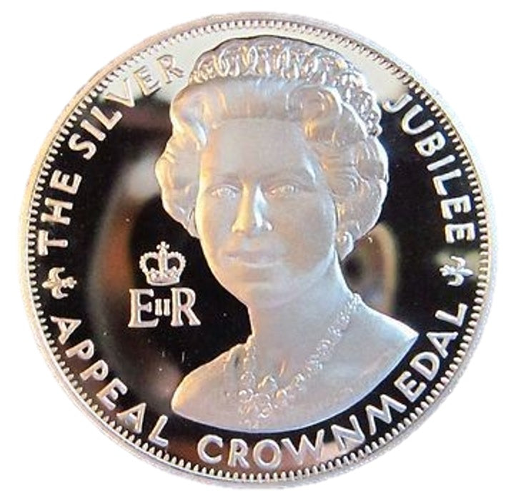 1 oz Silver Jubilee Appeal Crown Medal