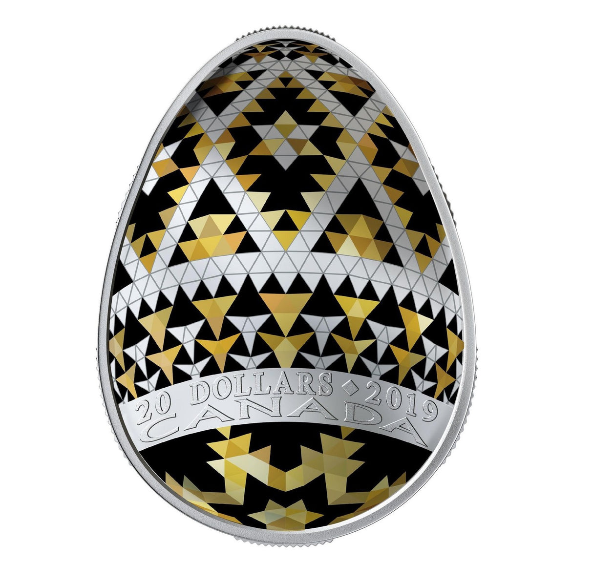1 oz Vegreville Pysanka Egg Silver Coin