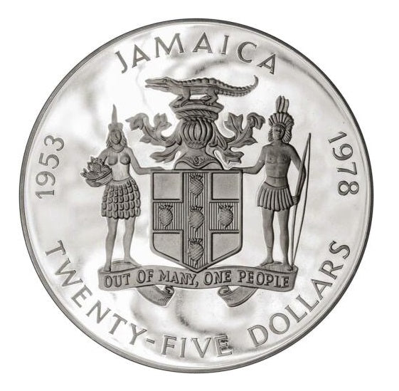 4oz Silver Coin Queen Elizabeth II 25th Anniversary Coronation