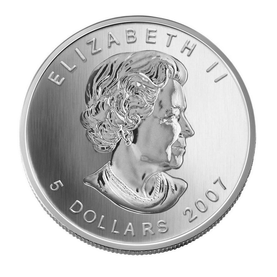 1oz Coloured Maple Leaf: Sugar Maple in Orange Silver Coin