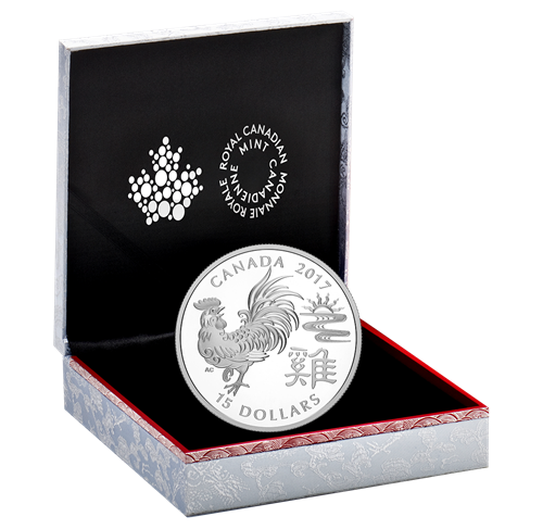 1oz Silver $15 Lunar Year of Rooster Coin