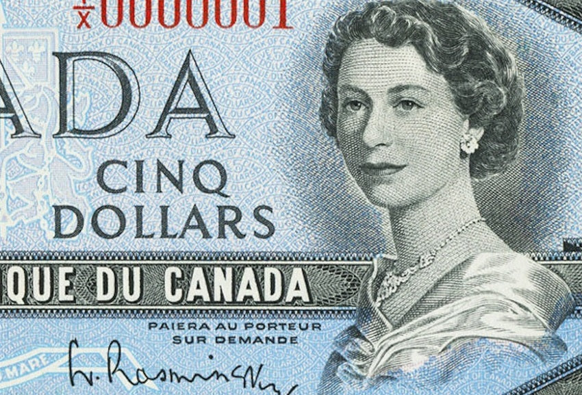 Canadian $5 Bill (Beattie-Rasminsky)