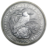 1 oz Silver Australian Kookaburra Coin - 1990