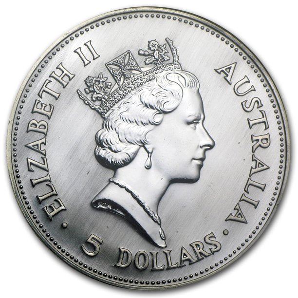 1 盎司澳大利亚笑翠鸟银币 - 1990
