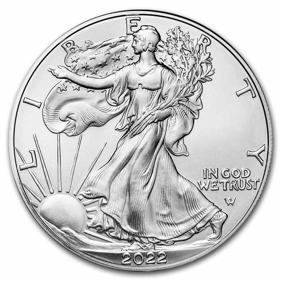 1 盎司美国鹰银币（年份随机）