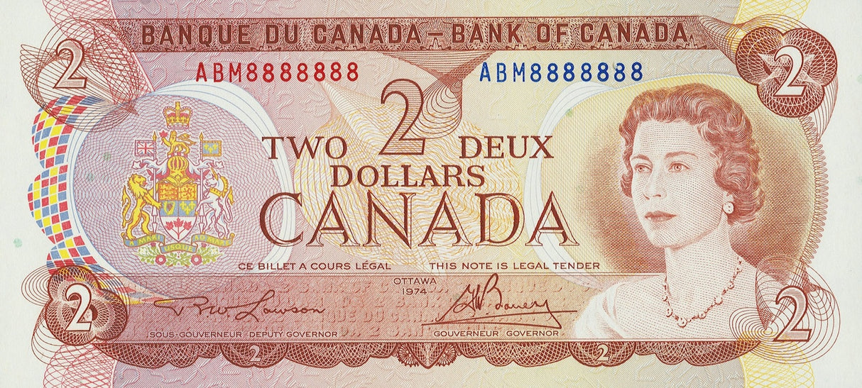 Canadian $2 Bill (Lawson-Bouey)