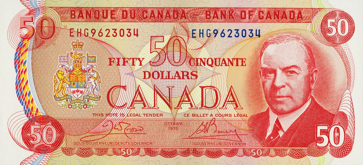 Canadian $50 Bill (Crow-Bouey) – Merchantman & Sons