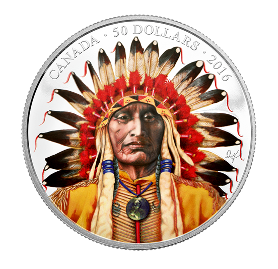 5 盎司 Wanduta：酋长银币肖像