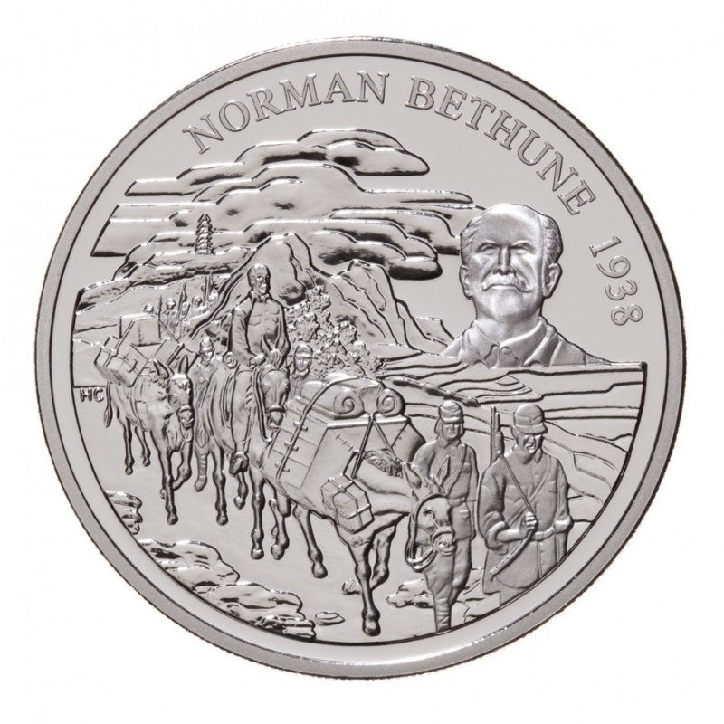 2 Silver Coin Set 60th Anniversary Arrival of Norman Bethune