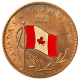 Lester Pearson Canada's Own Flag Color Medallion (1964)