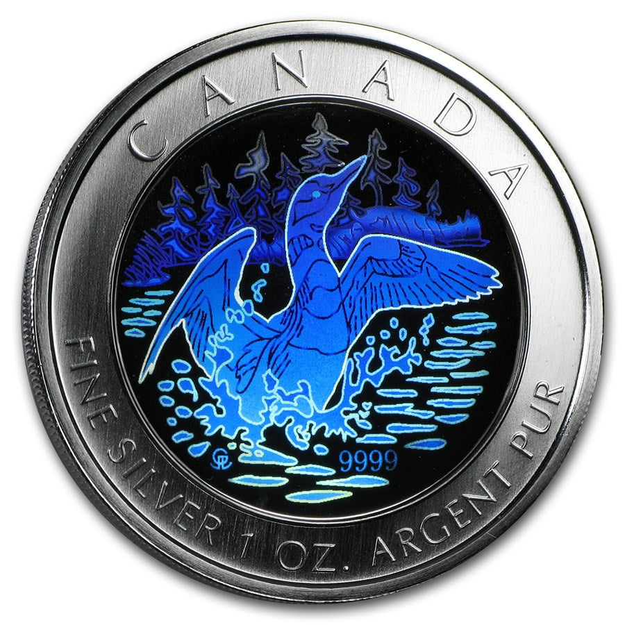 Anniversary Loon Hologram Silver Coin